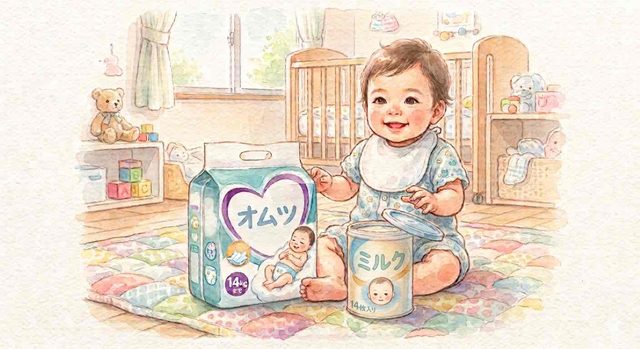 【育児奮闘記】笑みちゃんを迎える準備！「おむつが無い！？」焦りとミルク探しの試行錯誤